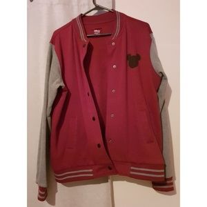 Cotton On Disney red and gray jacket bomber
